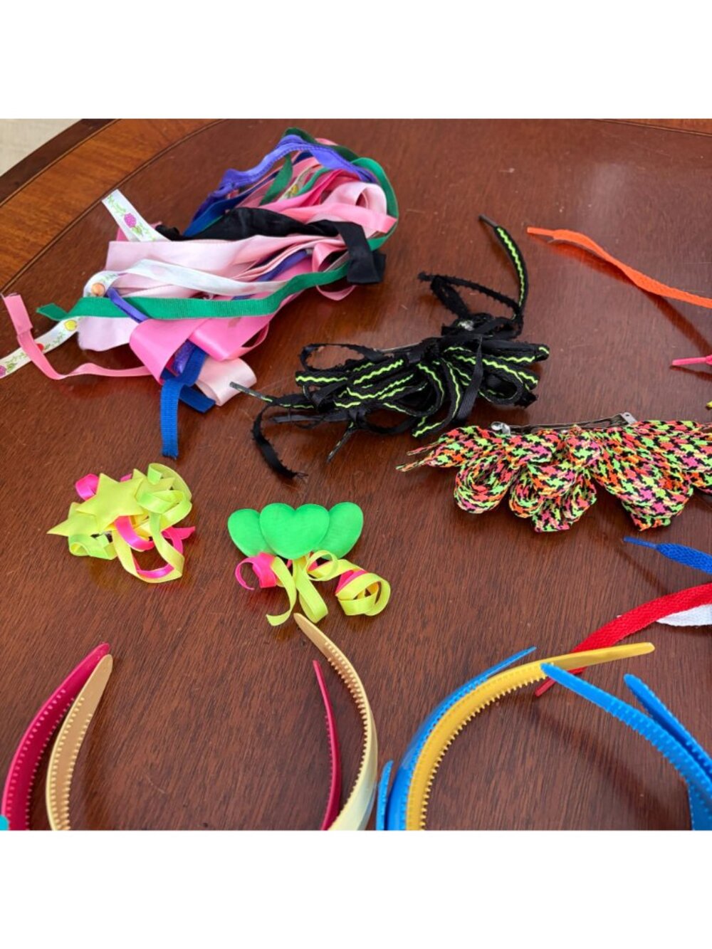 Vtg 1980s Hair Accessories Lot Madonna Banana Clips Bows Barrettes Headbands - Picture 7 of 16